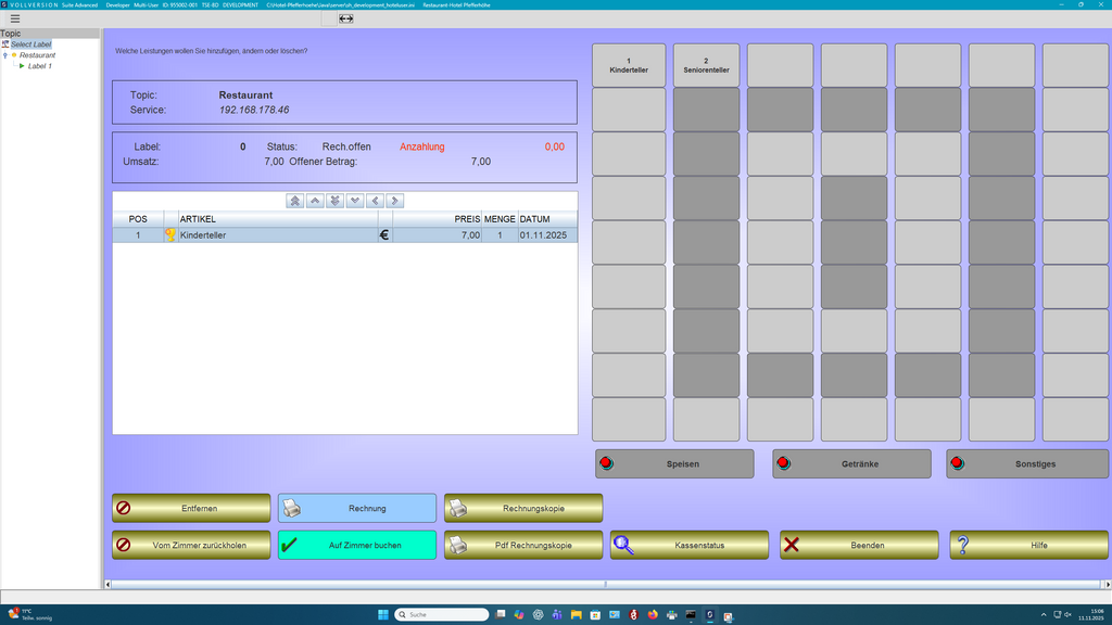 Suite Advanced Hotel Software (Server & Clients, Multi-User System)