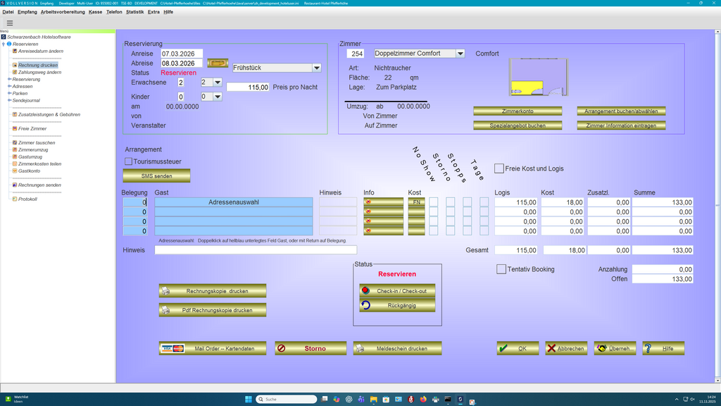 Suite Advanced Hotel Software (Server & Clients, Multi-User System)